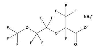 全氟-2-甲基-3,6-二氧杂庚酸铵盐（20%水溶液）